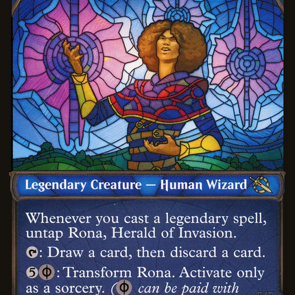 Rona, Herald of Invasion // Rona, Tolarian Obliterator (Showcase) [March of the Machine]