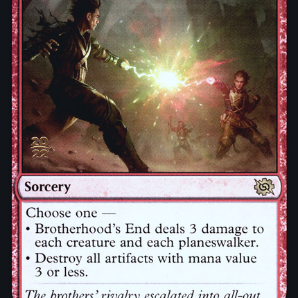 Brotherhood's End [The Brothers' War Promos] Prerelease Foil