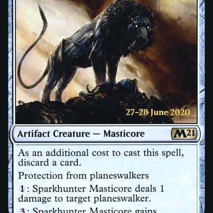 Sparkhunter Masticore [Core Set 2021 Promos] Prerelease Foil