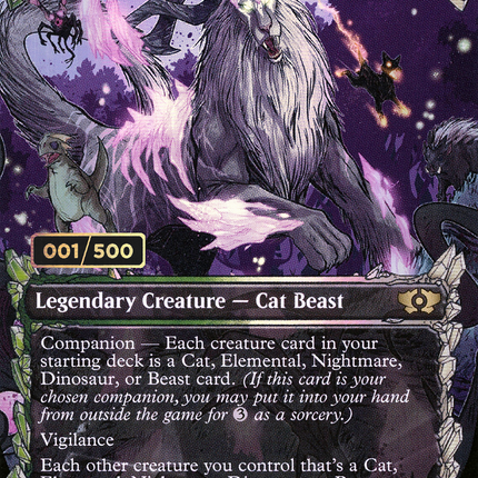 Kaheera, the Orphanguard (Showcase) (Borderless) [Multiverse Legends] Serialized Foil