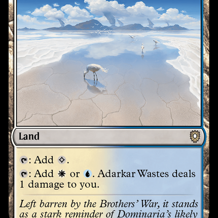 Adarkar Wastes [Bloomburrow Commander]