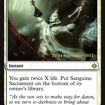 Sanguine Sacrament [Ixalan Promos] Prerelease Foil