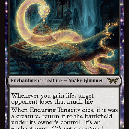 Enduring Tenacity [Duskmourn: House of Horror] Foil