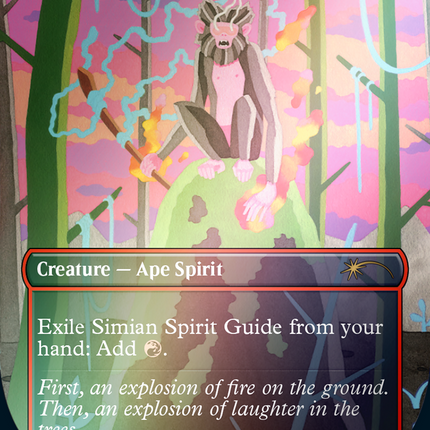 Simian Spirit Guide (Borderless) [Secret Lair Drop] Foil