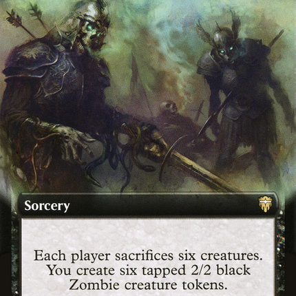 Necrotic Hex (Extended Art) [Commander Legends]