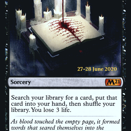 Grim Tutor [Core Set 2021 Promos] Prerelease Foil