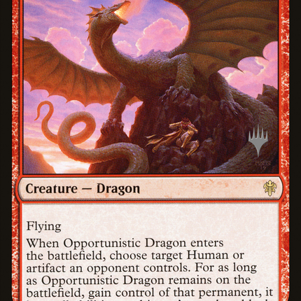 Opportunistic Dragon [Throne of Eldraine Promos]