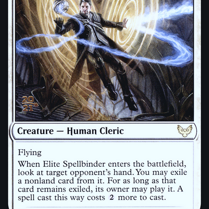 Elite Spellbinder [Strixhaven: School of Mages Promos] Prerelease Foil