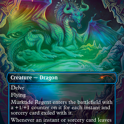 Murktide Regent (Borderless) [Secret Lair Showdown]