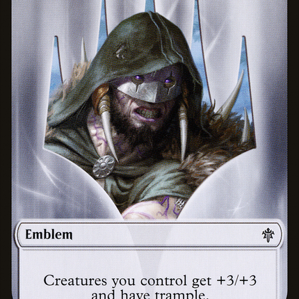 Garruk, Cursed Huntsman Emblem [Throne of Eldraine Tokens]