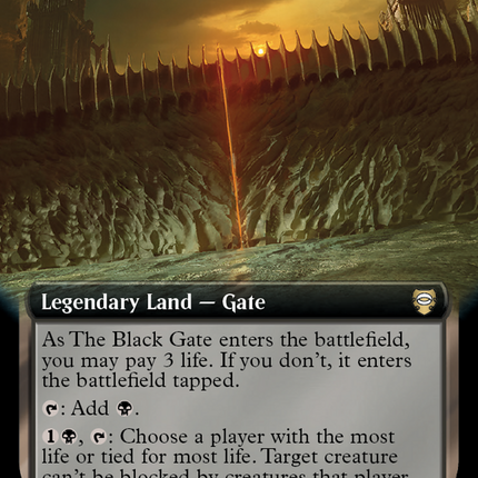 The Black Gate (Extended Art) [Tales of Middle-earth Commander] Foil