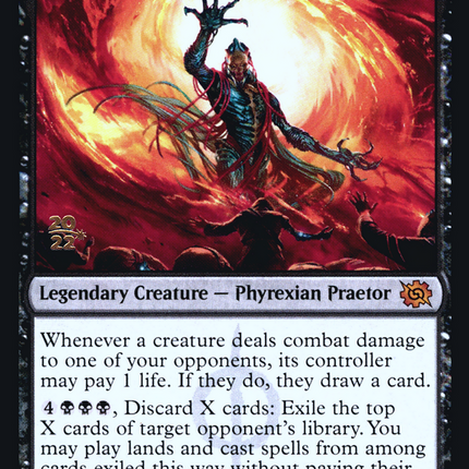 Gix, Yawgmoth Praetor [The Brothers' War Promos] Prerelease Foil