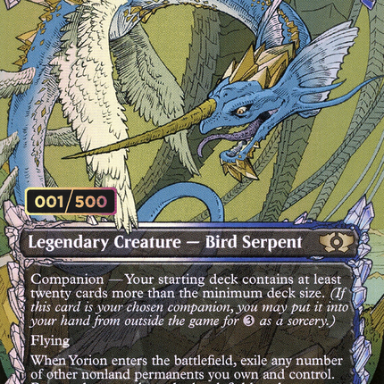 Yorion, Sky Nomad (Showcase) (Borderless) [Multiverse Legends] Serialized Foil
