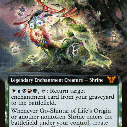 Go-Shintai of Life's Origin (Extended Art) [Neon Dynasty Commander]