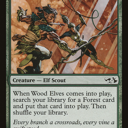 Wood Elves [Duel Decks: Elves vs. Goblins] Foil