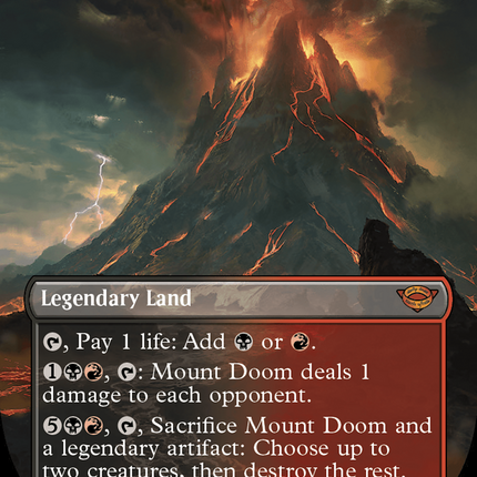 Mount Doom (Borderless) [The Lord of the Rings: Tales of Middle-earth] Surge Foil