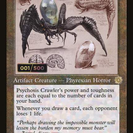 Psychosis Crawler (Retro) [The Brothers' War Retro Artifacts] Serialized Foil