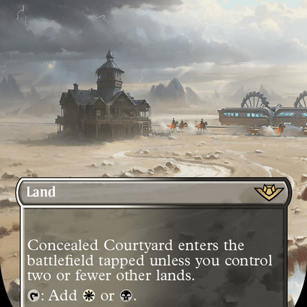 Concealed Courtyard (Borderless) [Outlaws of Thunder Junction] Foil