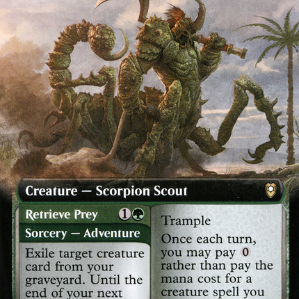 Tlincalli Hunter // Retrieve Prey (Extended Art) [Commander Legends: Battle for Baldur's Gate]