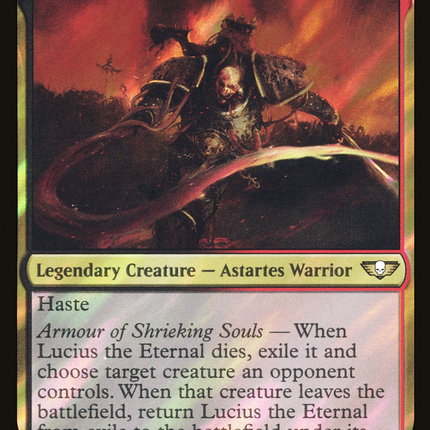 Lucius the Eternal [Warhammer 40,000 Commander] Surge Foil