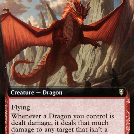 Wrathful Red Dragon (Extended Art) [Commander Legends: Battle for Baldur's Gate]