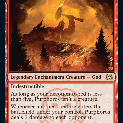 Purphoros, God of the Forge [Judge Gift Cards 2022] Foil