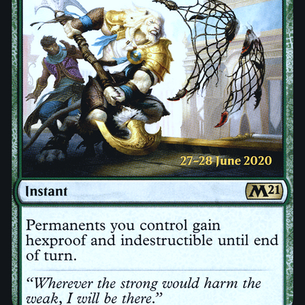 Heroic Intervention [Core Set 2021 Promos] Prerelease Foil