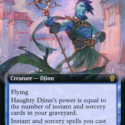 Haughty Djinn (Extended Art) [Dominaria United]