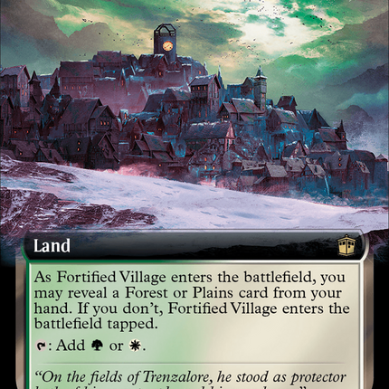 Fortified Village (Extended Art) [Doctor Who] Surge Foil
