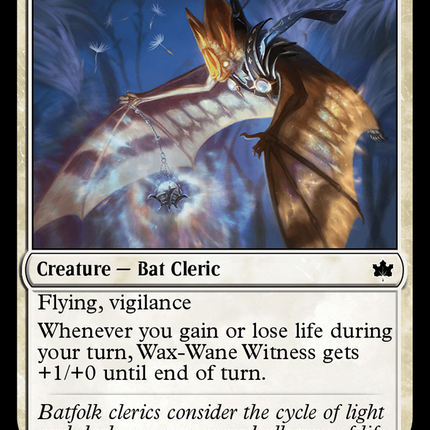 Wax-Wane Witness [Bloomburrow] Foil
