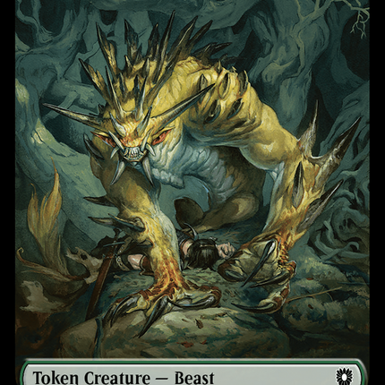 Beast [Bloomburrow Commander Tokens] Foil