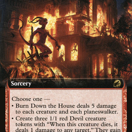 Burn Down the House (Extended Art) [Innistrad: Midnight Hunt]