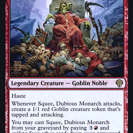 Squee, Dubious Monarch [Dominaria United Promos] Prerelease Foil