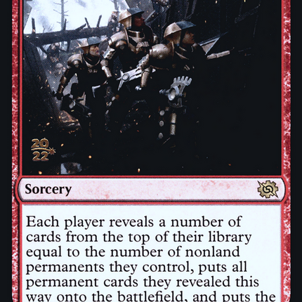 Over the Top [The Brothers' War Promos] Prerelease Foil