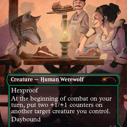Avabruck Caretaker // Hollowhenge Huntmaster (Borderless) [Secret Lair Drop]