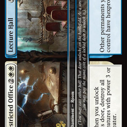 Restricted Office // Lecture Hall [Duskmourn: House of Horror Promos] Prerelease Foil