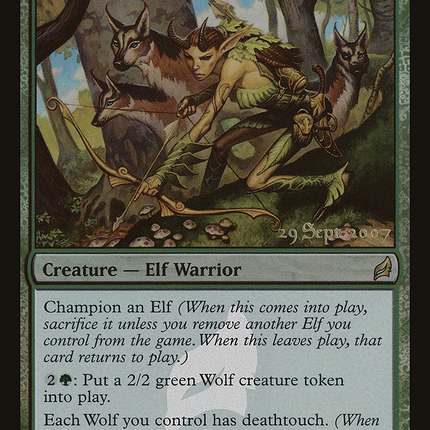Wren's Run Packmaster [Lorwyn Promos] Prerelease Foil