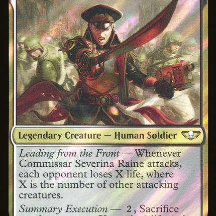Commissar Severina Raine [Warhammer 40,000 Commander] Surge Foil