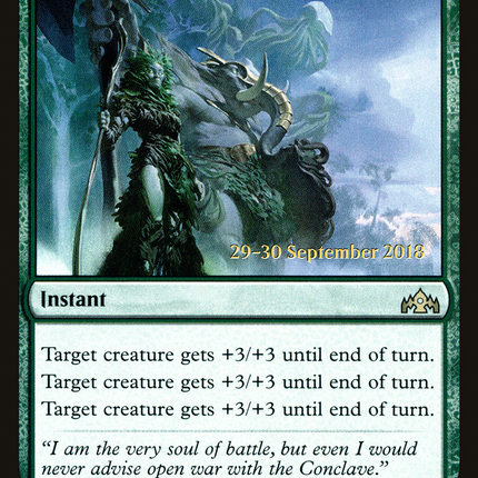 Bounty of Might [Guilds of Ravnica Promos] Prerelease Foil