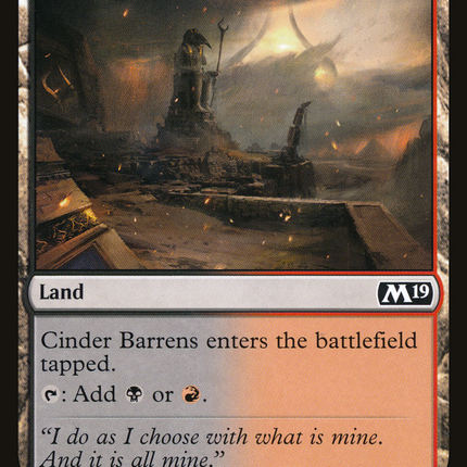 Cinder Barrens [Core Set 2019]