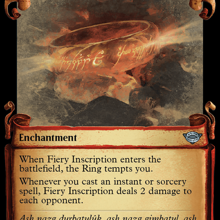 Fiery Inscription (Showcase) [The Lord of the Rings: Tales of Middle-earth]