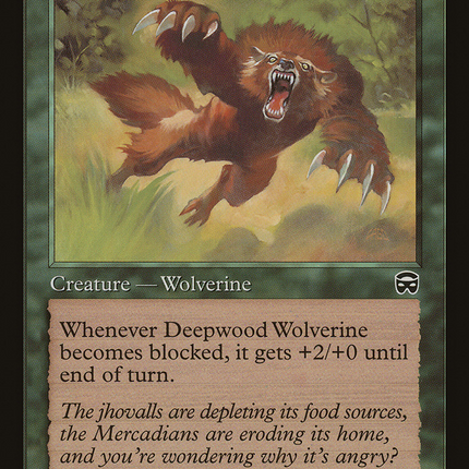 Deepwood Wolverine [Mercadian Masques]