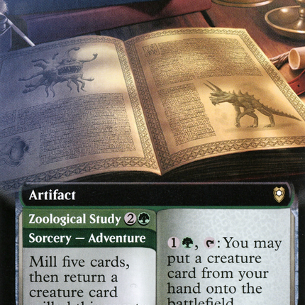 Monster Manual // Zoological Study (Extended Art) [Commander Legends: Battle for Baldur's Gate]