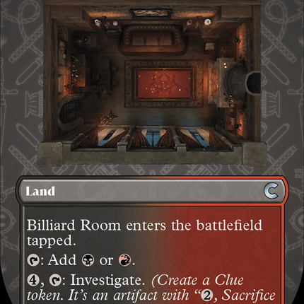Billiard Room (Borderless) [Ravnica: Clue Edition]