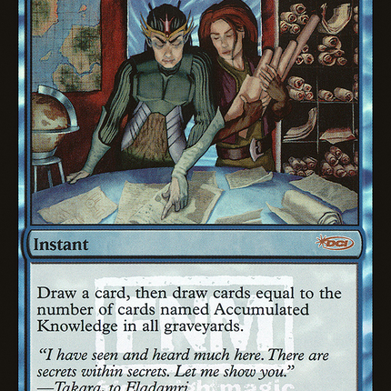 Accumulated Knowledge [Friday Night Magic 2004] Foil