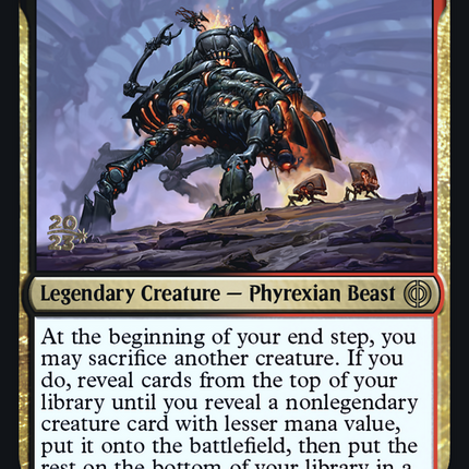 Kethek, Crucible Goliath [Phyrexia: All Will Be One Promos] Prerelease Foil
