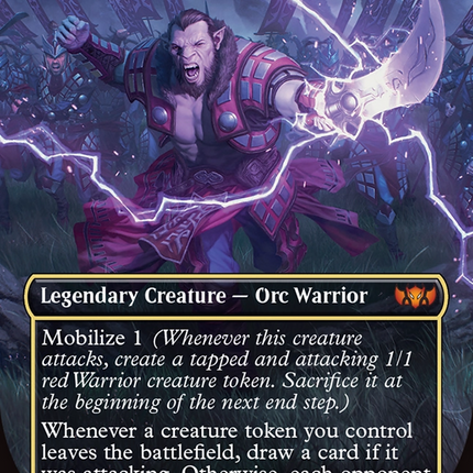 Zurgo Stormrender (Borderless) [Commander: Tarkir: Dragonstorm]