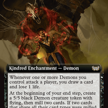 Demonic Covenant (Extended Art) [Duskmourn: House of Horror Commander]