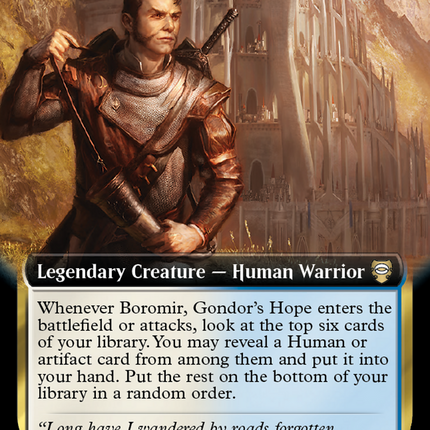 Boromir, Gondor's Hope (Extended Art) [Tales of Middle-earth Commander] Foil