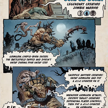 Grimgrin, Corpse-Born // Grimgrin, Corpse-Born (Full Art) (Borderless) [Secret Lair Drop]